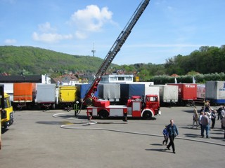 Drehleiter im Einsatz