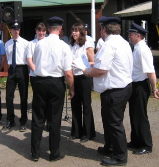 Kristina, erste Feuerwehrfrau in Lohfeld