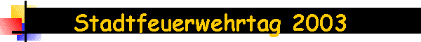 Stadtfeuerwehrtag 2003